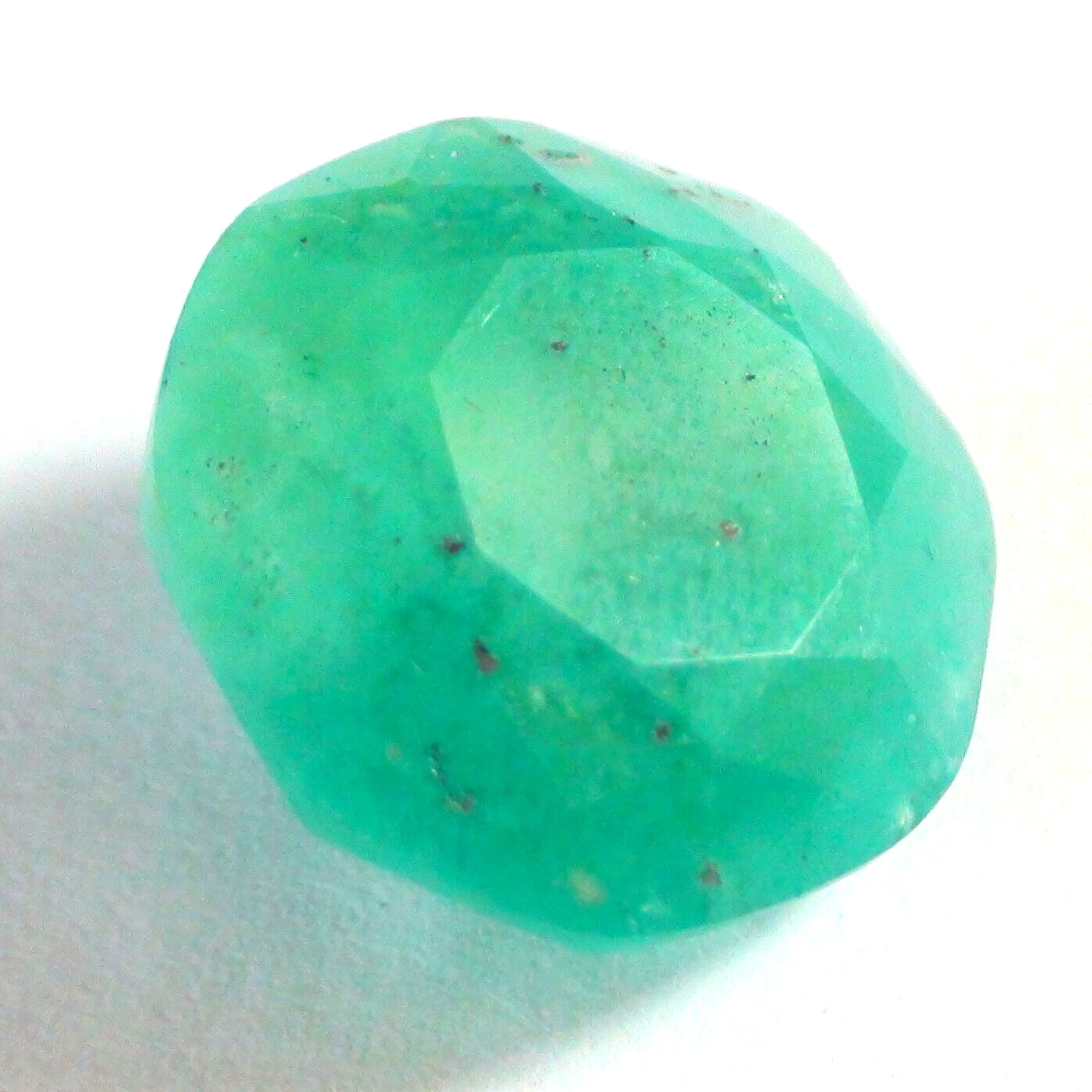 RARE! 15.55 ct NATURAL GEM SILICA CHRYSOCOLLA RAY MINE ROUND CUT STONE