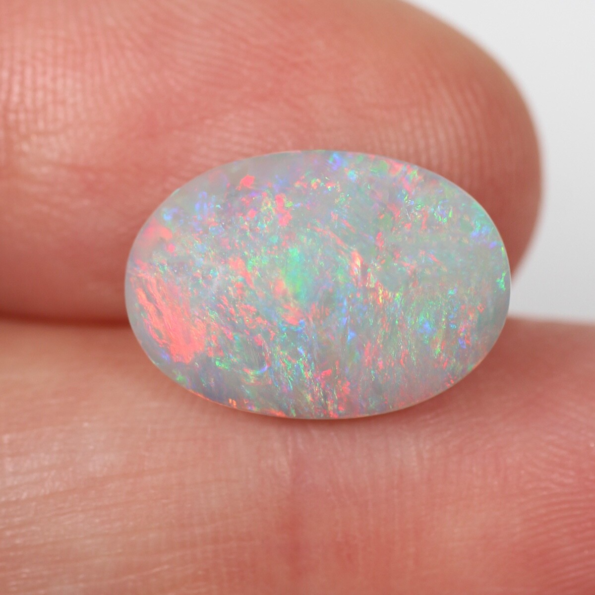 Natural Australian Opal 3.0ct, Solid Lightning Ridge Dark Opal 10 x 14.5 x 3.5mm