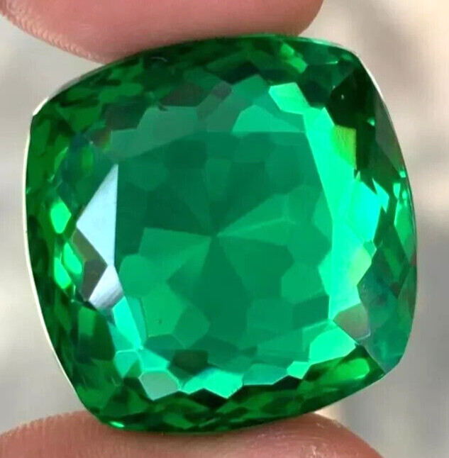 Colombian Huge Cushion Cut Green Emerald 71.45 Ct. Loose Gemstone @Best Price