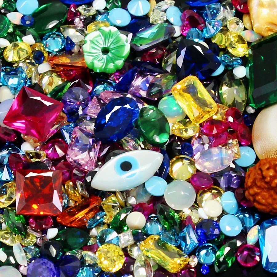 Natural Burma Ruby Emerald Tanzanite Tourmaline Citrine Opal 29 Pc Lot Gems B526