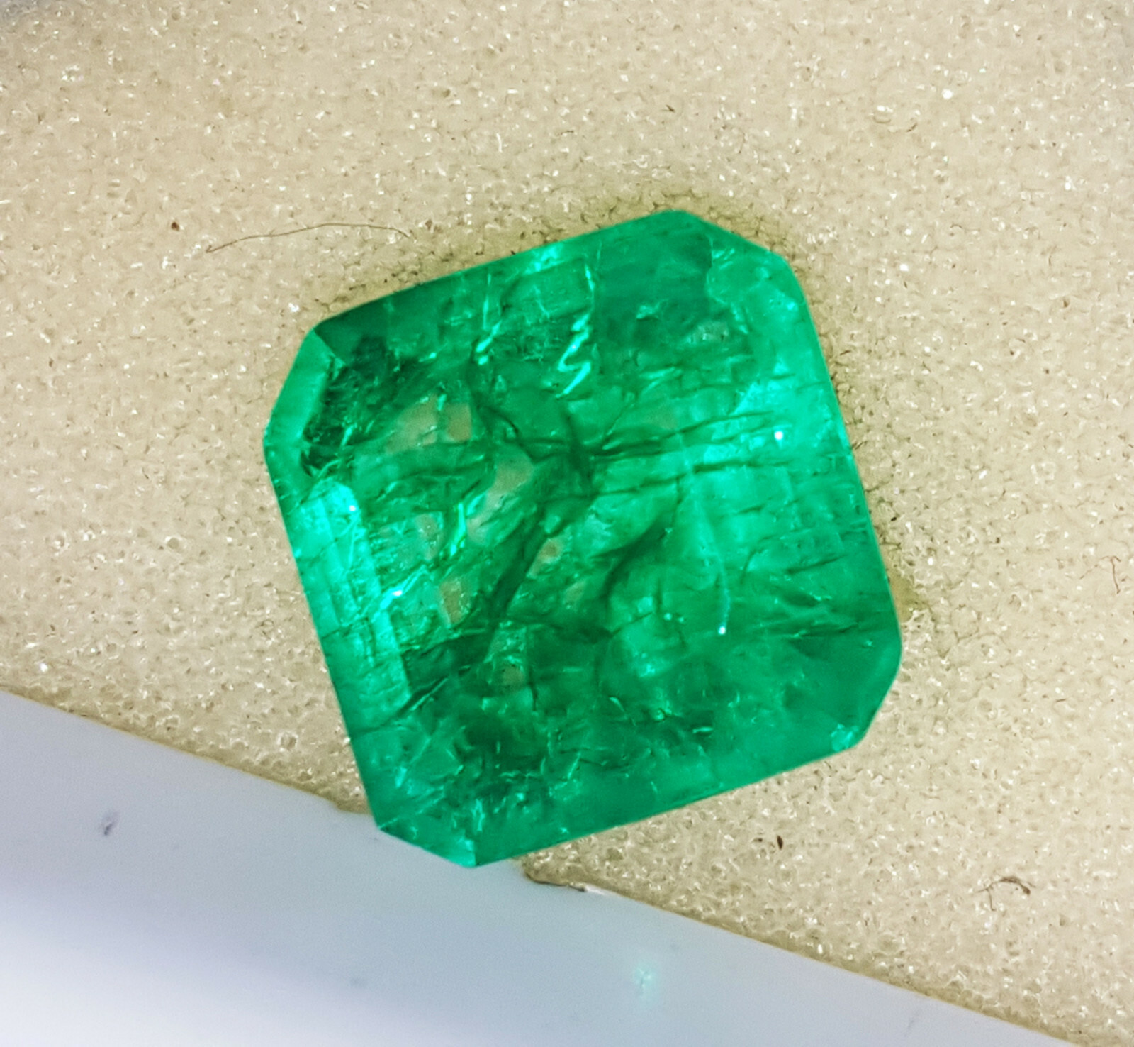 3.90+ Ct Natural Emerald Square Shape Certified Loose Gemstone With Free Gift