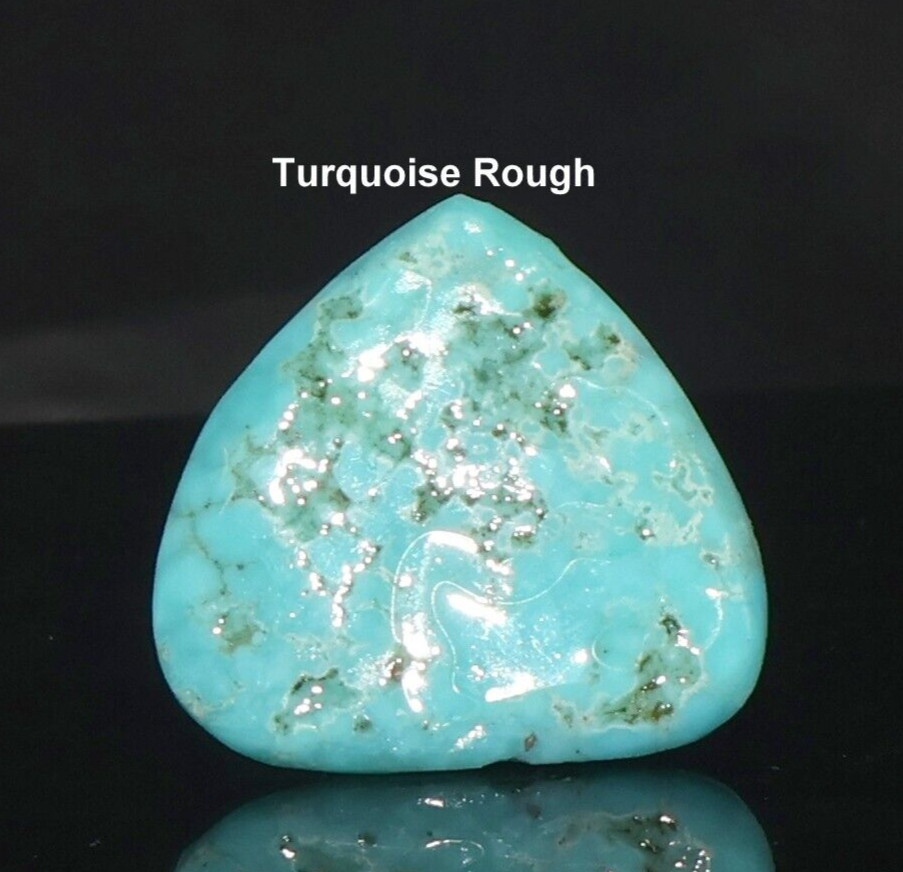 Raw Turquoise Stone 12.90 Cts 22x20x3.5 mm Turquoise Rough December Birthstone