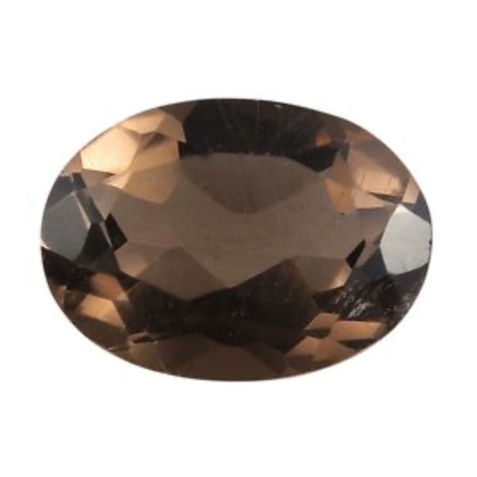 Brazilian Smoky Quartz (Oval 16x10mm) 5.41 ctw NWT in Box Crafting & Collecting