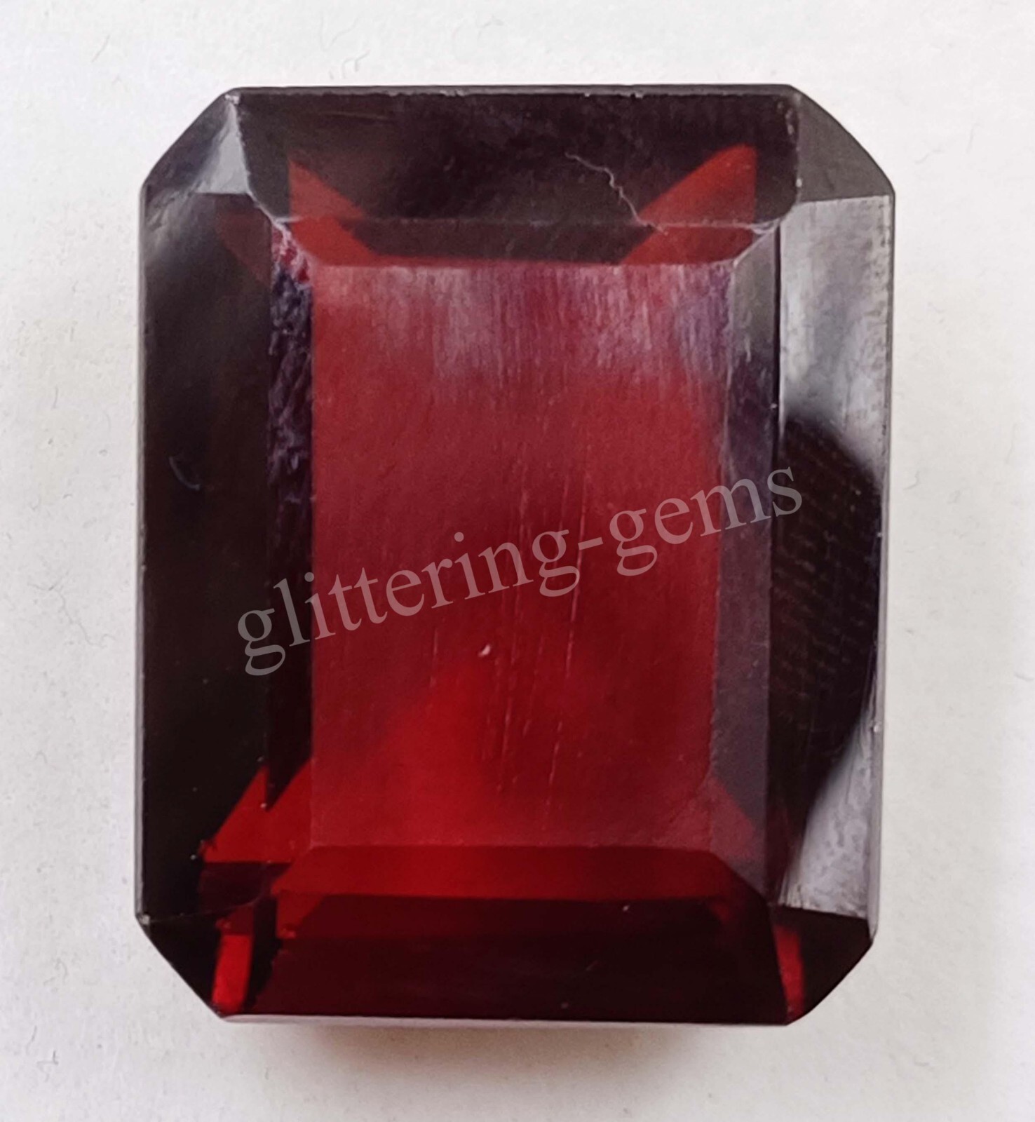 40.90 Ct Emerald Cut Natural Red Ruby IGL Certified Burma Loose Gemstone M25