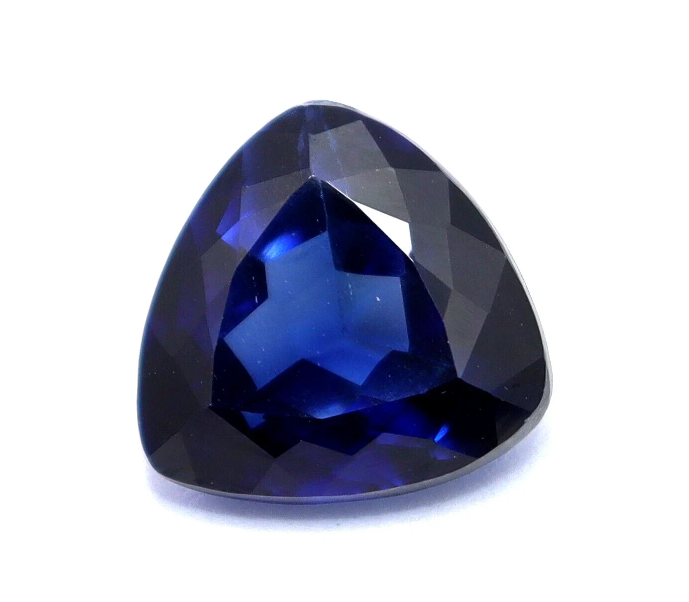 10.36 Ct Natural Flawless Blue Sapphire Trillion Cut Certified Loose Gemstone