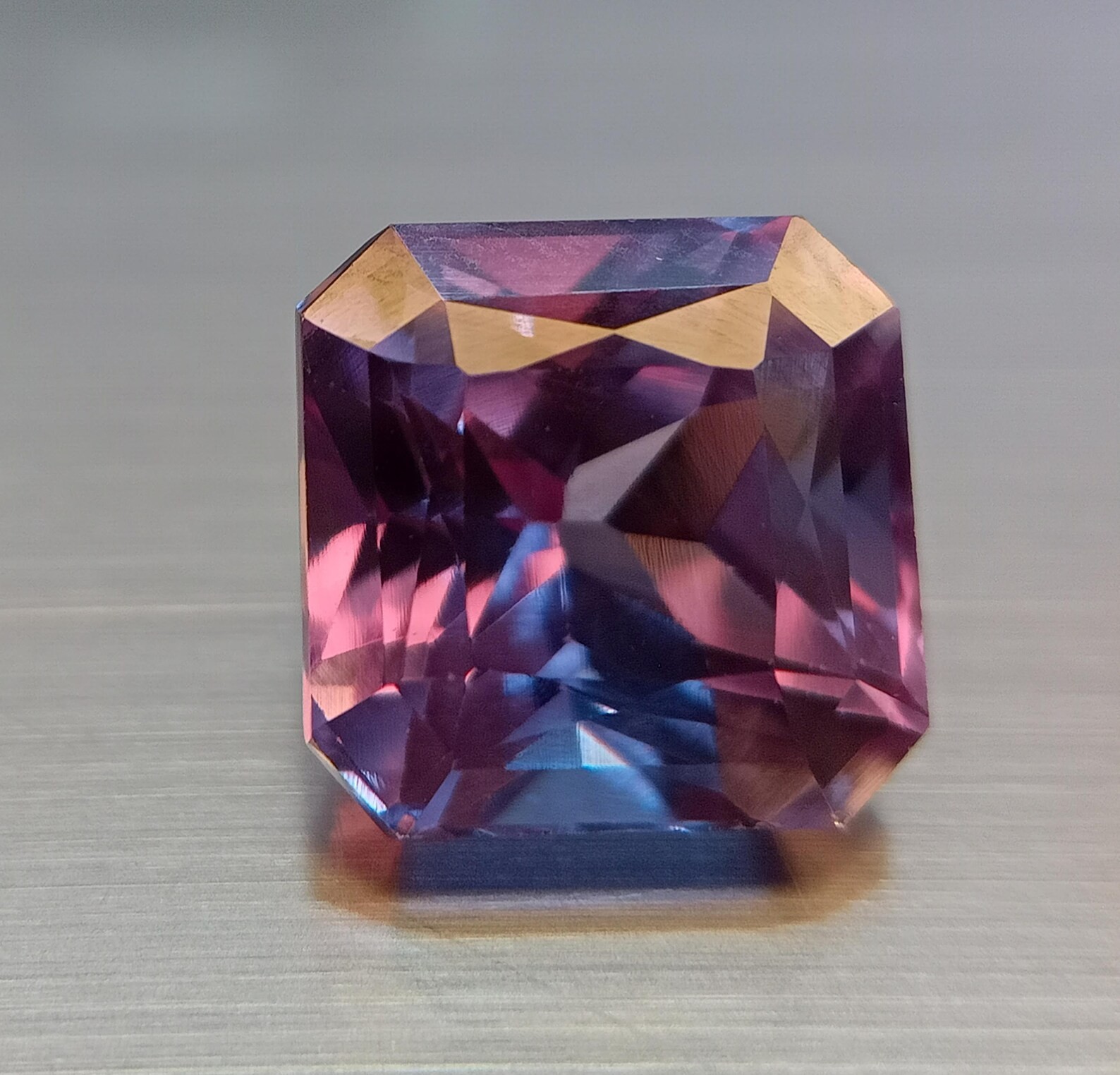 Rare Russian Alexandrite Square Cut 7-9 Ct Natural Certified Loose Gemstone