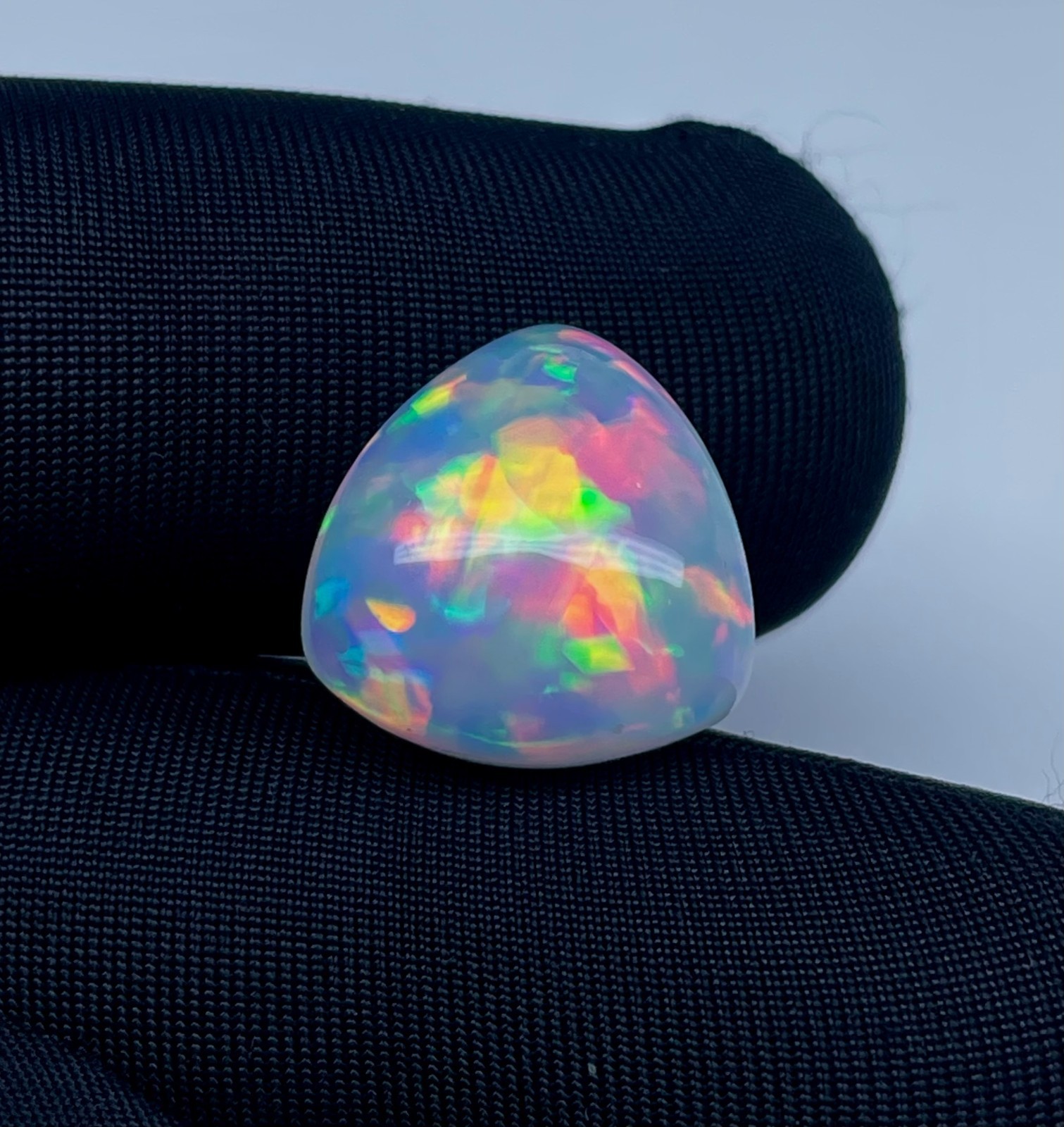 Dot Fire Opal, Natural Ethiopian Big Opal Cabochon, Opal Loose Gemstone 6.40 Cts