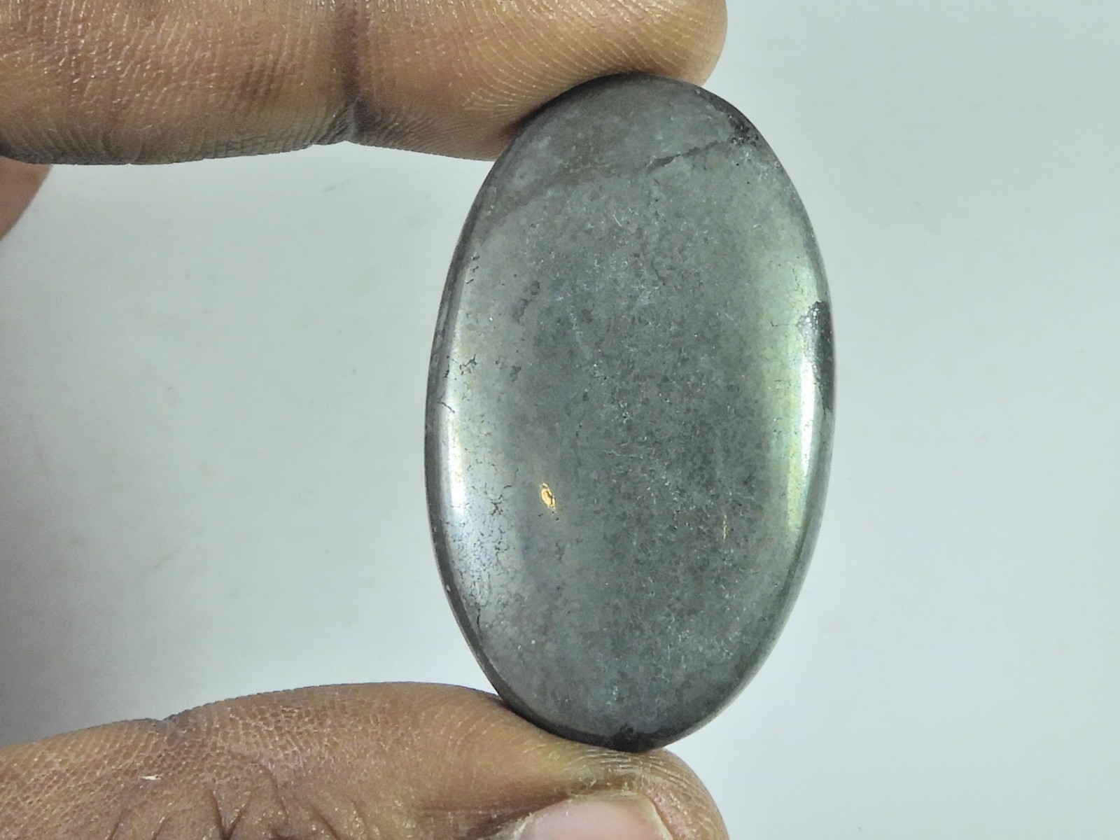 25X42X06MM Natural Apache Gold Pyrite Oval Cabochon Loose Gemstone 100Cts. C063