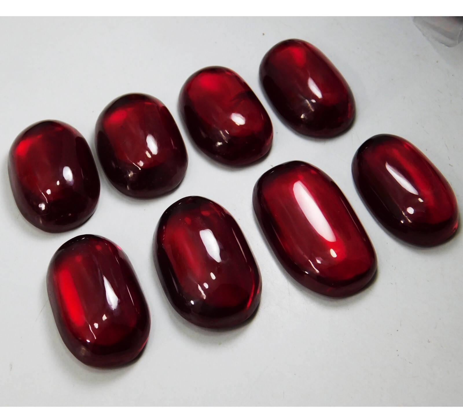 Natural 581.30 Ct Awesome Red Ruby Certified Oval (Cabochon) Loose Gemstone Lot